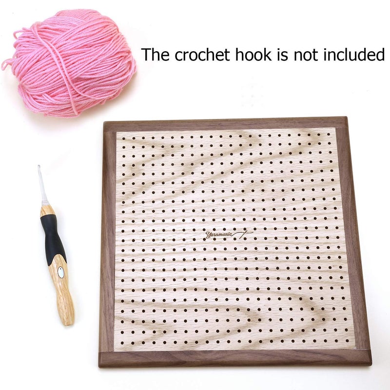Yarn Mania - Premium Blocking Boards for Knitting with Grids - Handcrafted Wood Crochet Blocking Board (13 inches) - Image 3